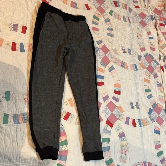 EUC Calvin Klein heather grey/black matching hoodie & jogging pants set Sz S 8 - Picture 7 of 11